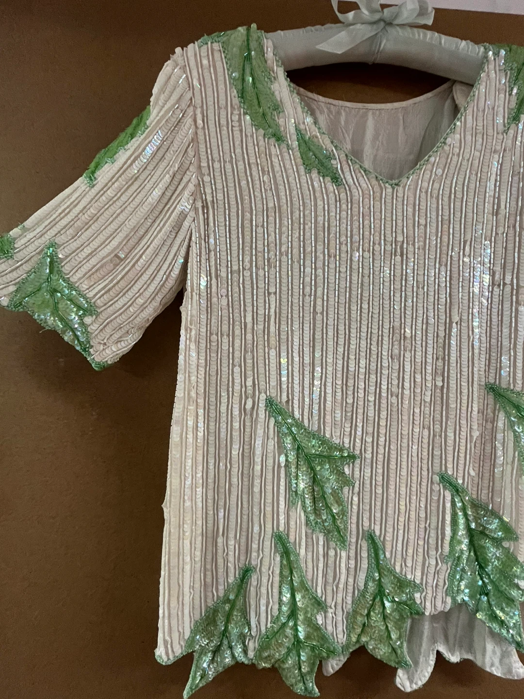Dominique Hand Beaded Silk Top - photo 2