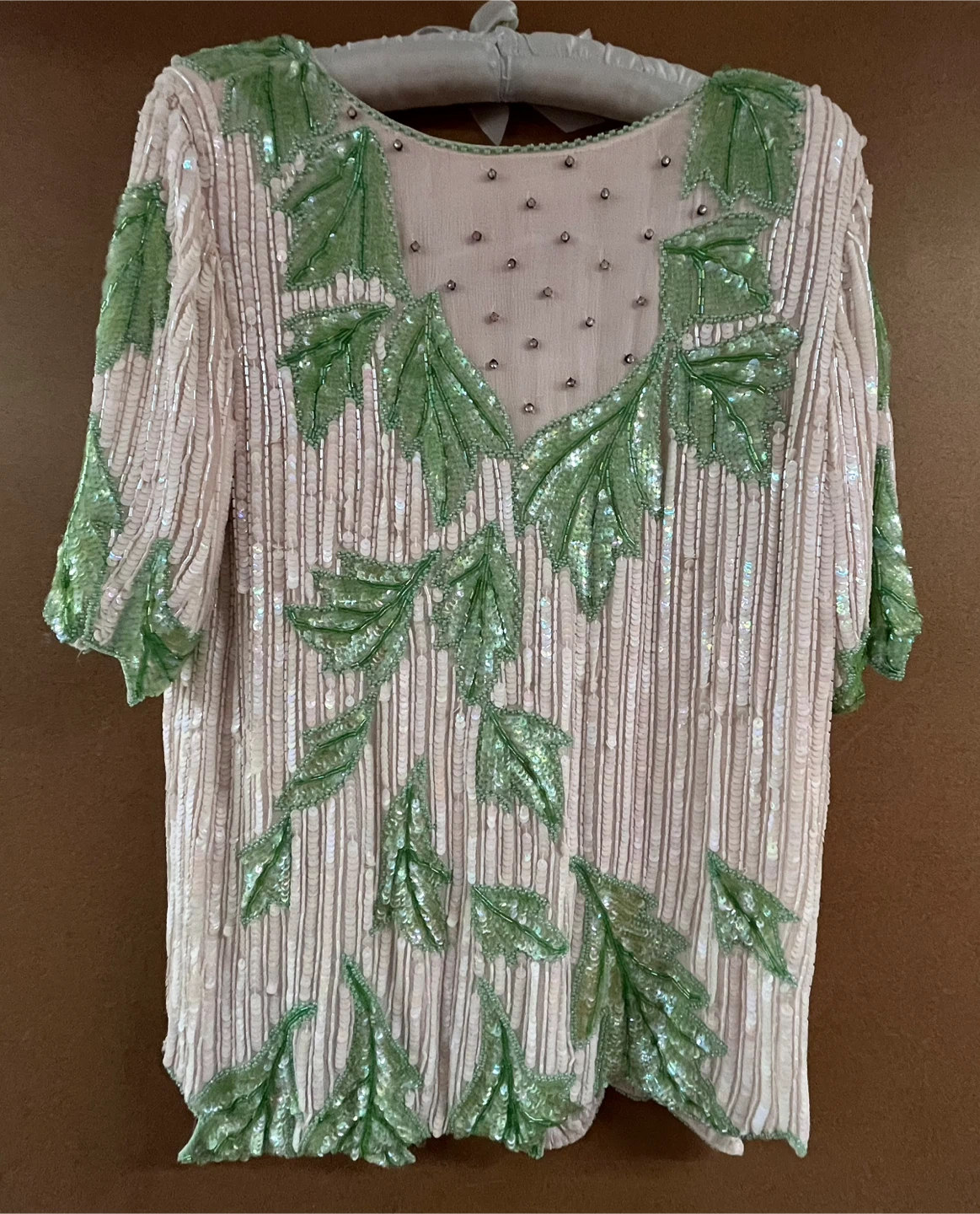 Dominique Hand Beaded Silk Top - photo 3