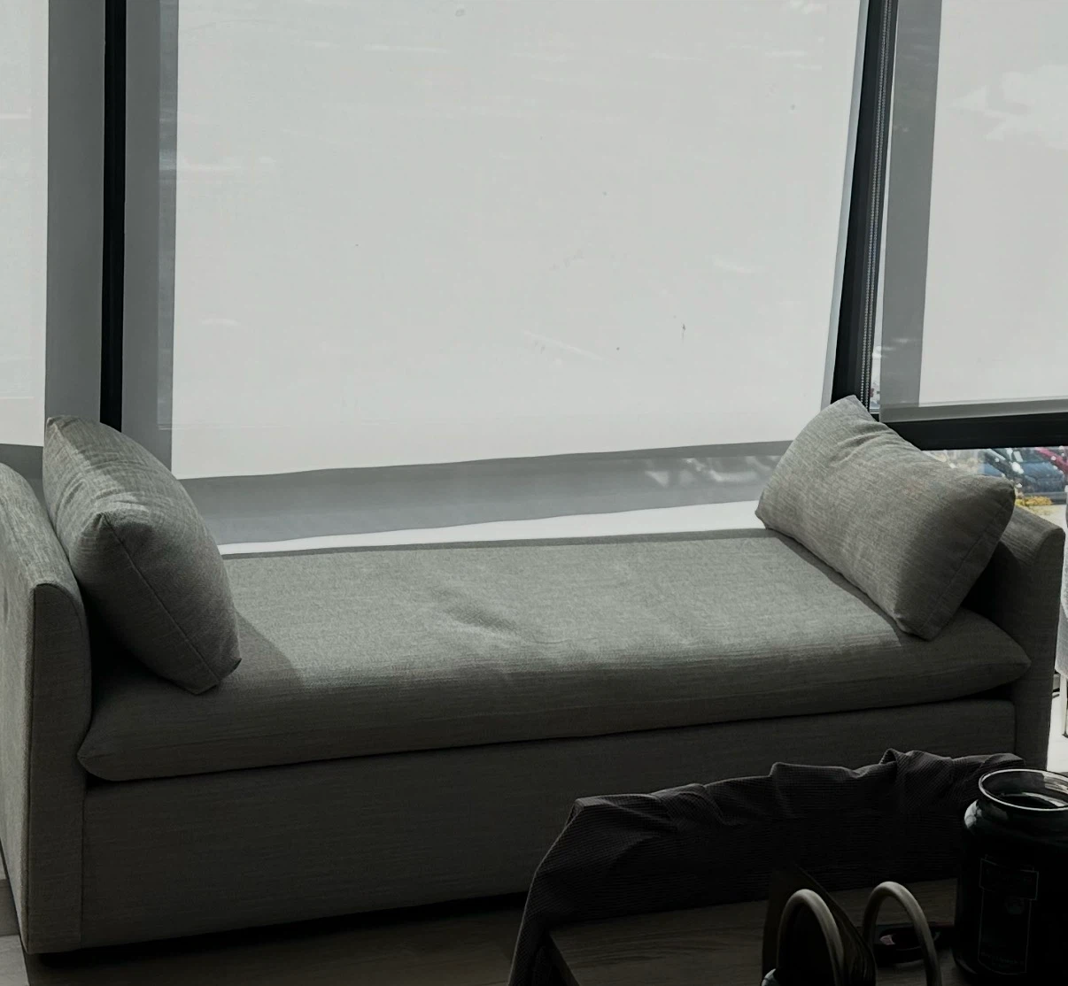 West Elm-Gray Upholstered “Shelter Daybed” - photo 5