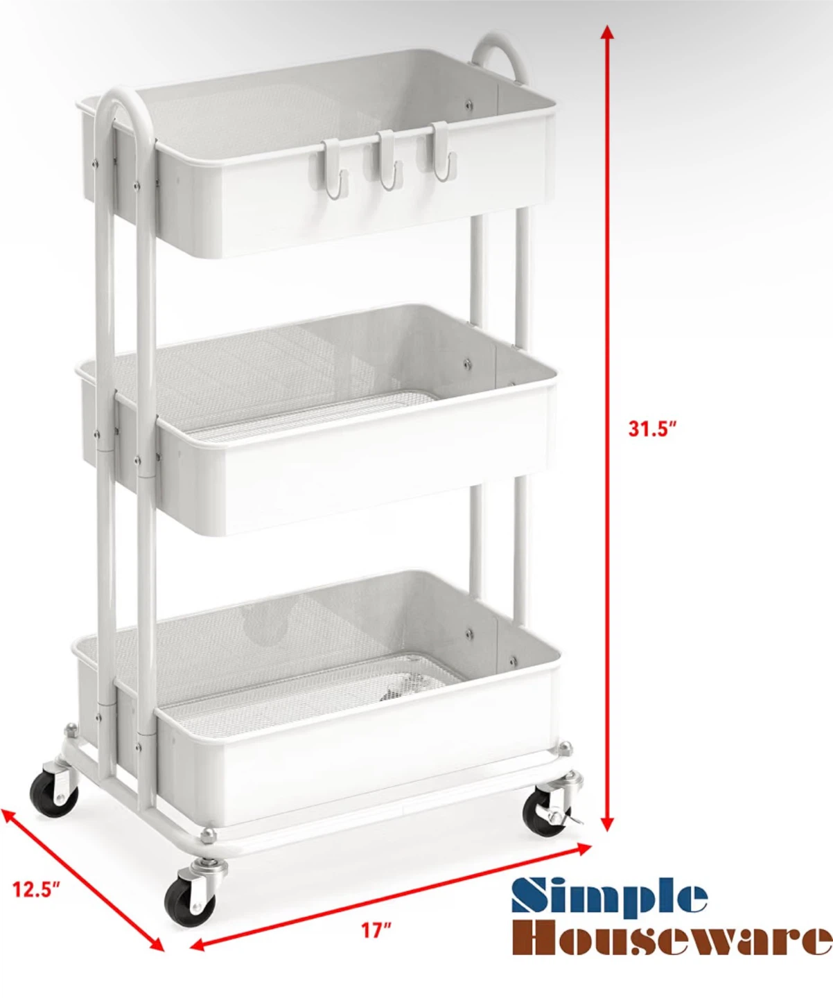 3 Tier Utility Cart - photo 5