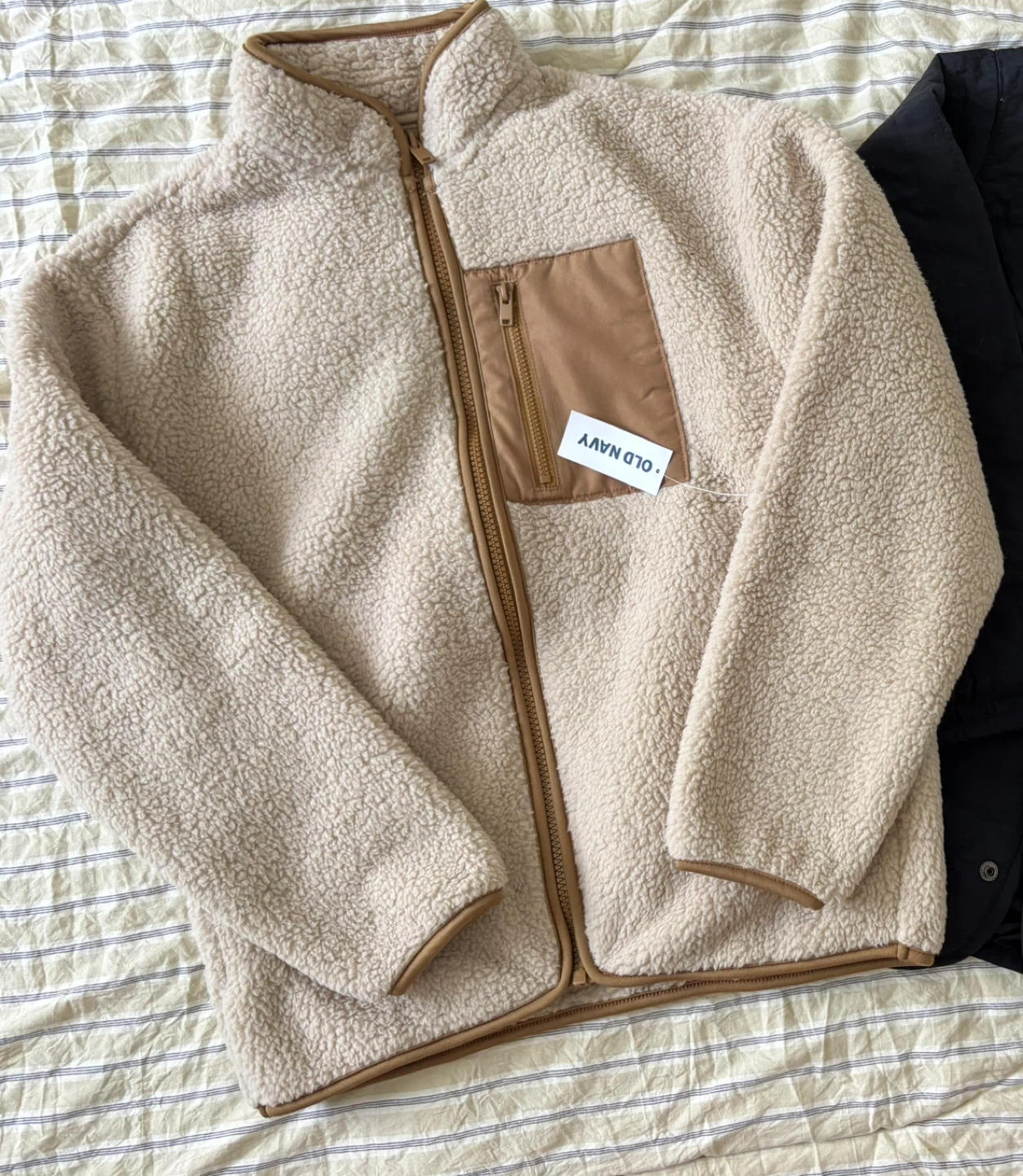 New Old Navy Sherpa Fleece Jacket 10-12Y