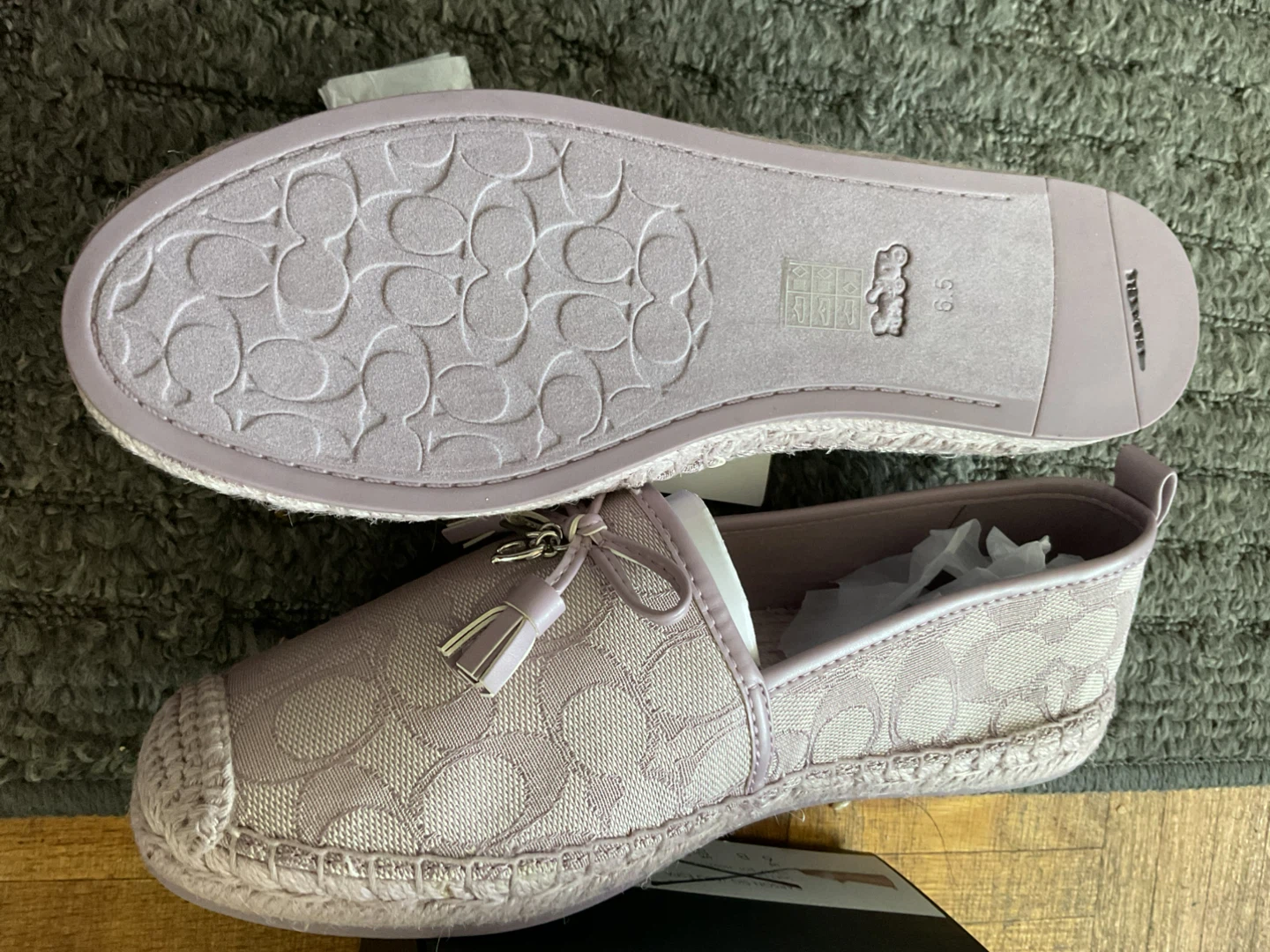 Coach Lavender Monogram Espadrilles - photo 4