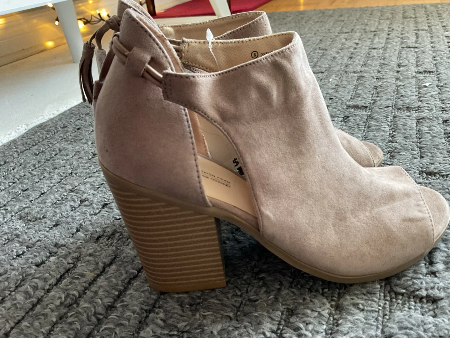 George ladies' open-toe ankle boots, size 6 - photo 2