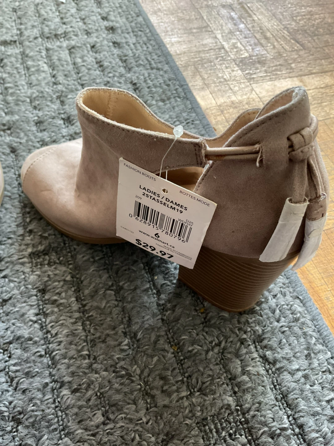 George ladies' open-toe ankle boots, size 6 - photo 5