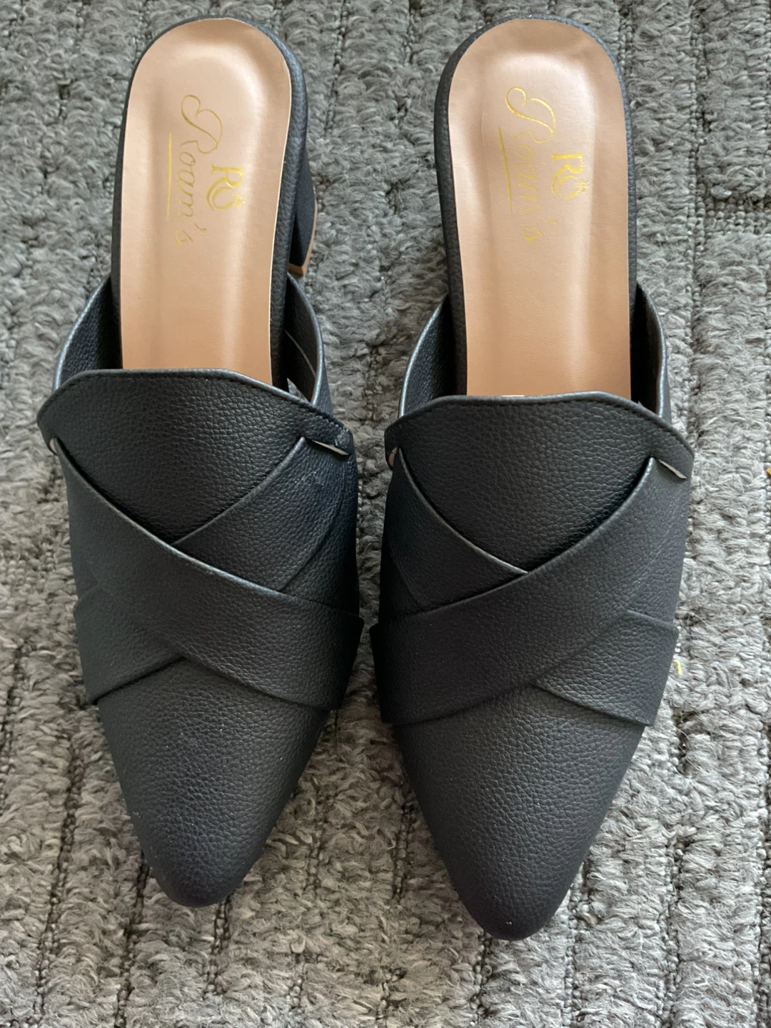Roam's Black Mules - Size 38