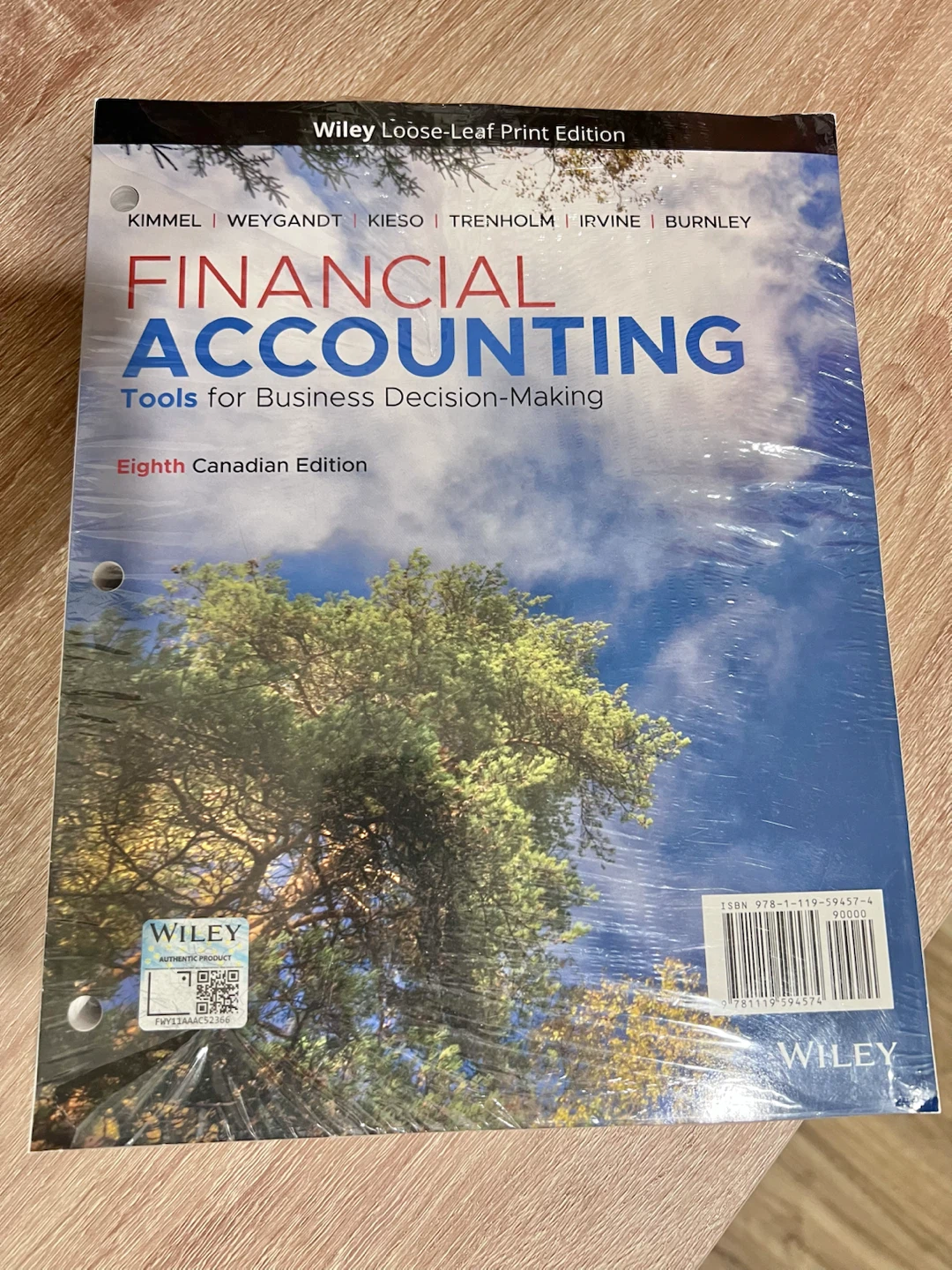 Financial Accounting Book Wiley Loose-Leaf