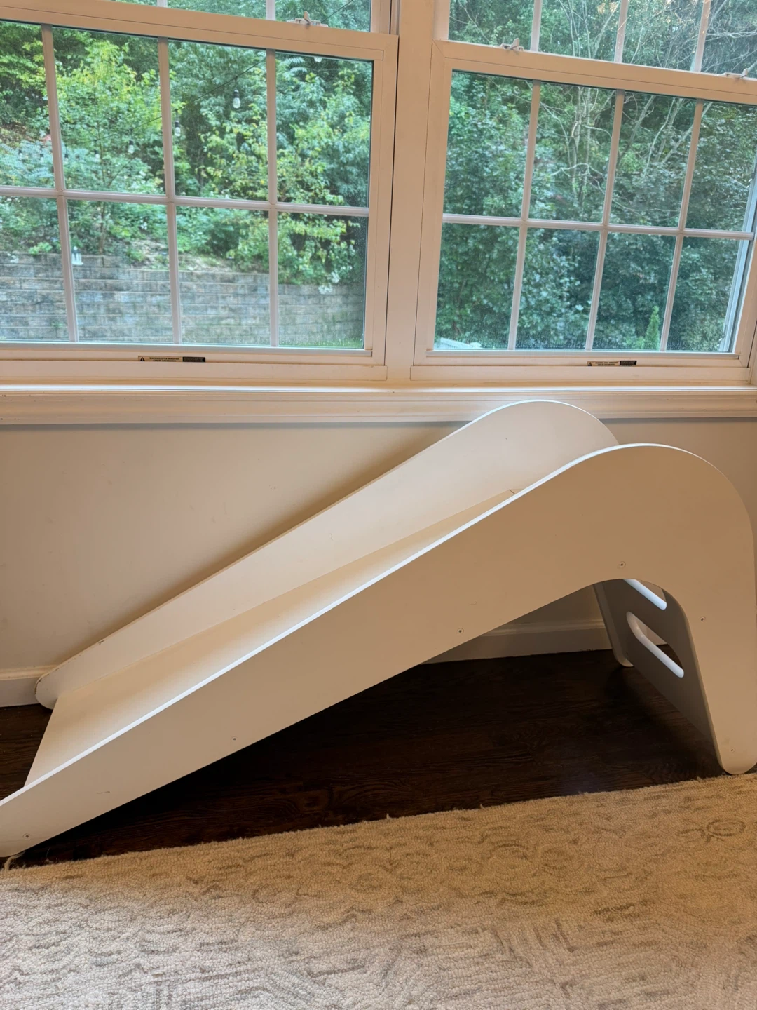 Jupiduu White Children's Indoor Wooden Slide