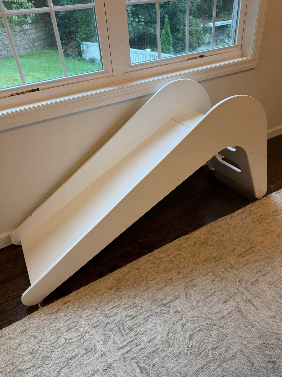 Jupiduu White Children's Indoor Wooden Slide - photo 2