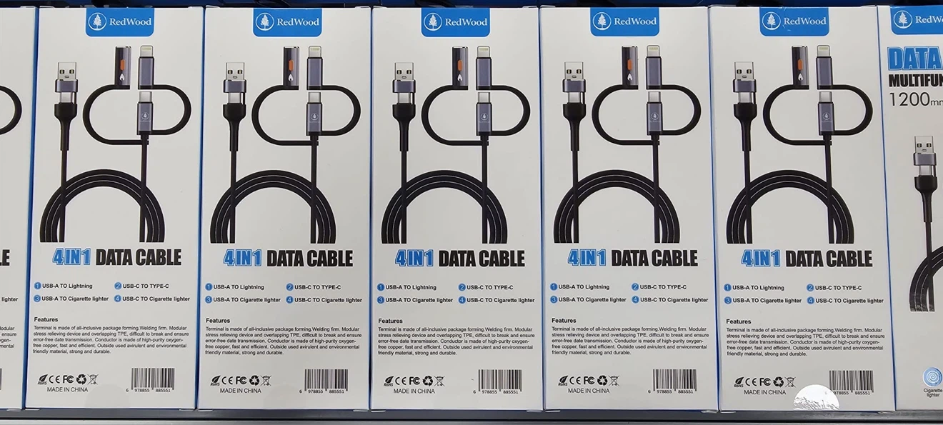 RedWood 4-in-1 Multifunctional Data Cable
