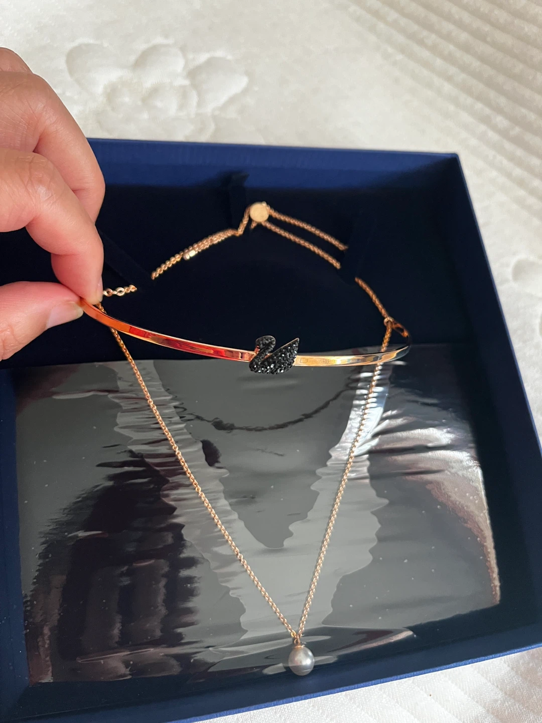 Swarovski Iconic Swan Choker Necklace – NEW – Style 5351807