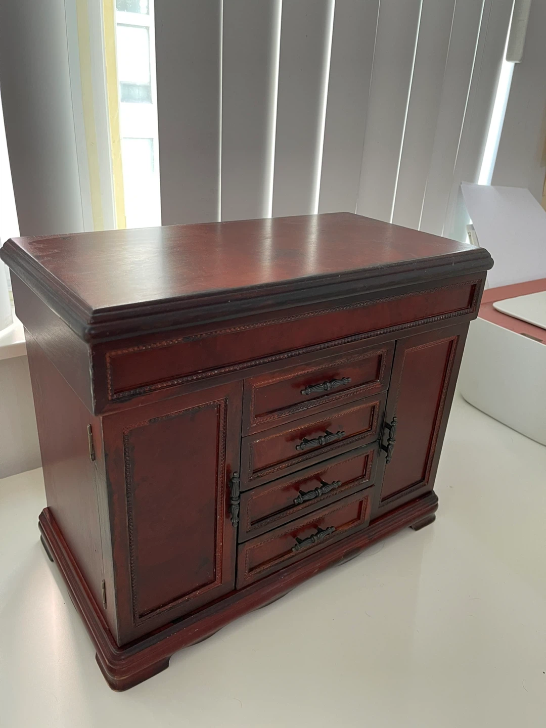 Wooden Jewelry Box with Mirror - photo 5