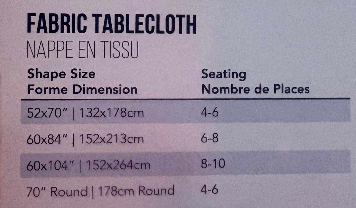 Home Aesthetics Alexis Fabric Tablecloth - photo 3