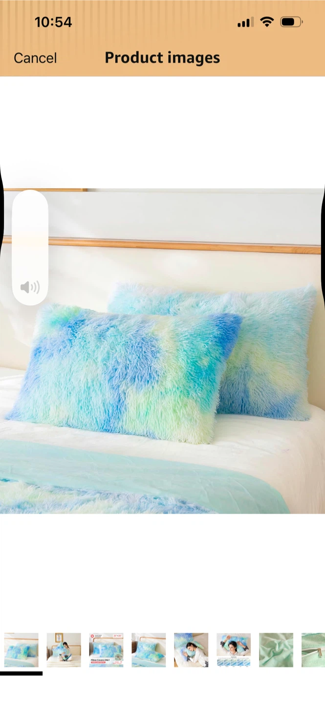 New Set of two decorative shaggy pillow covers - photo 2