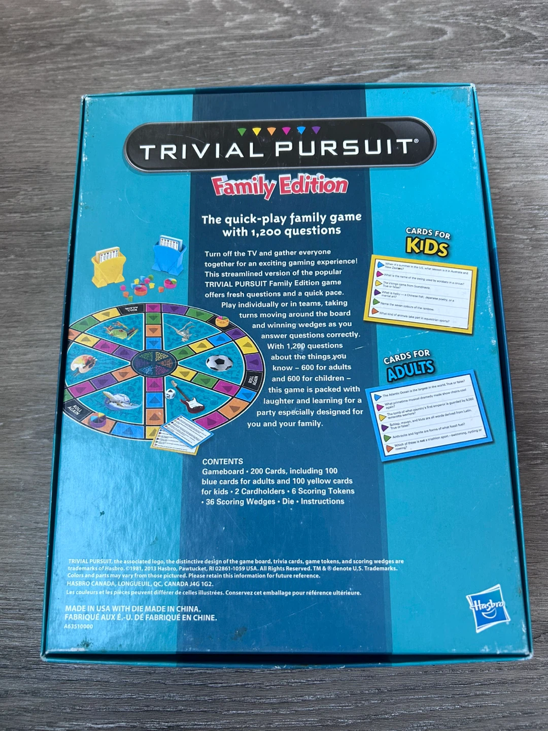 Trivial Pursuit Family Edition Board Game - photo 2