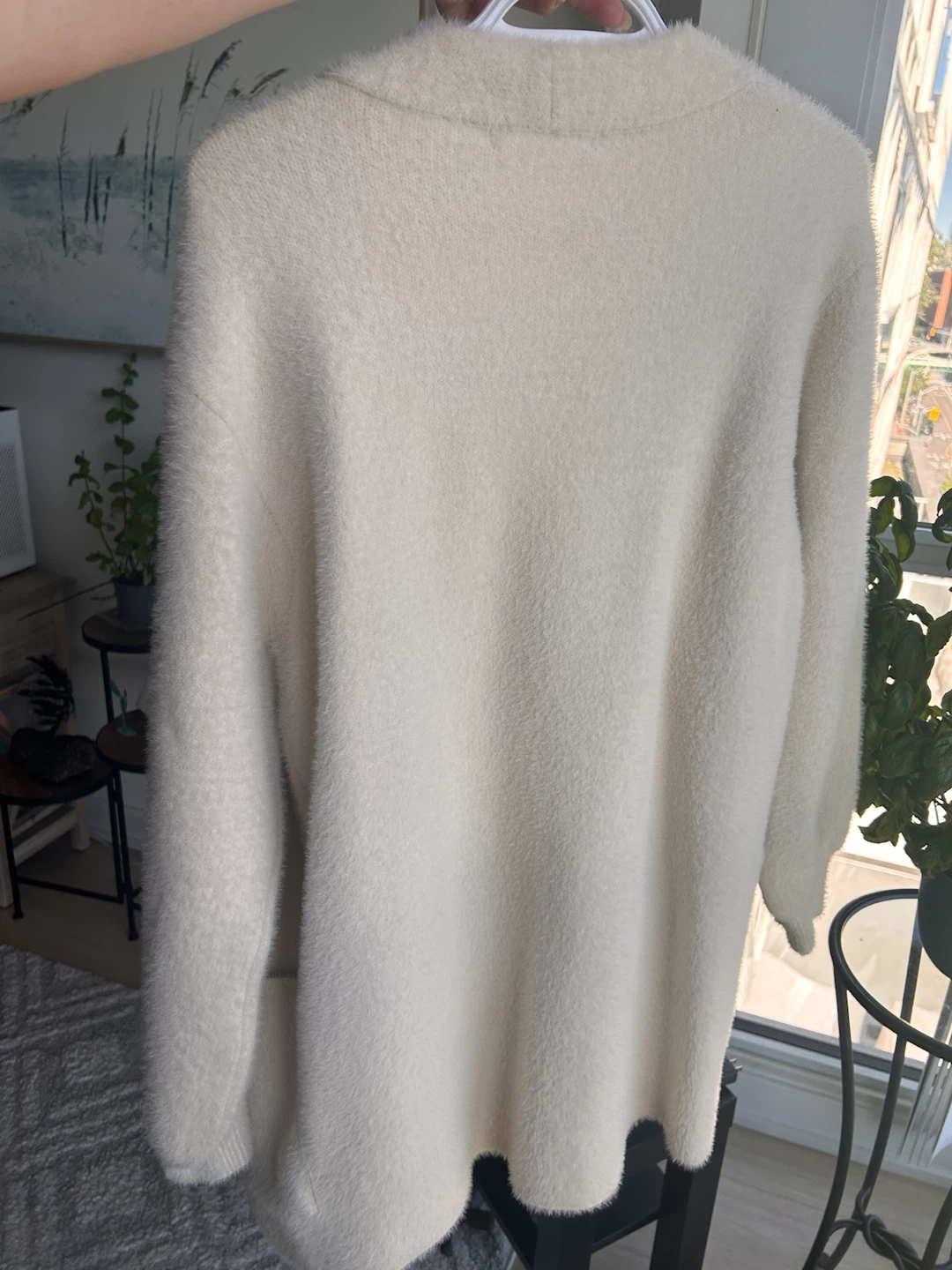 Dynamite fuzzy button-up cardigan - photo 2