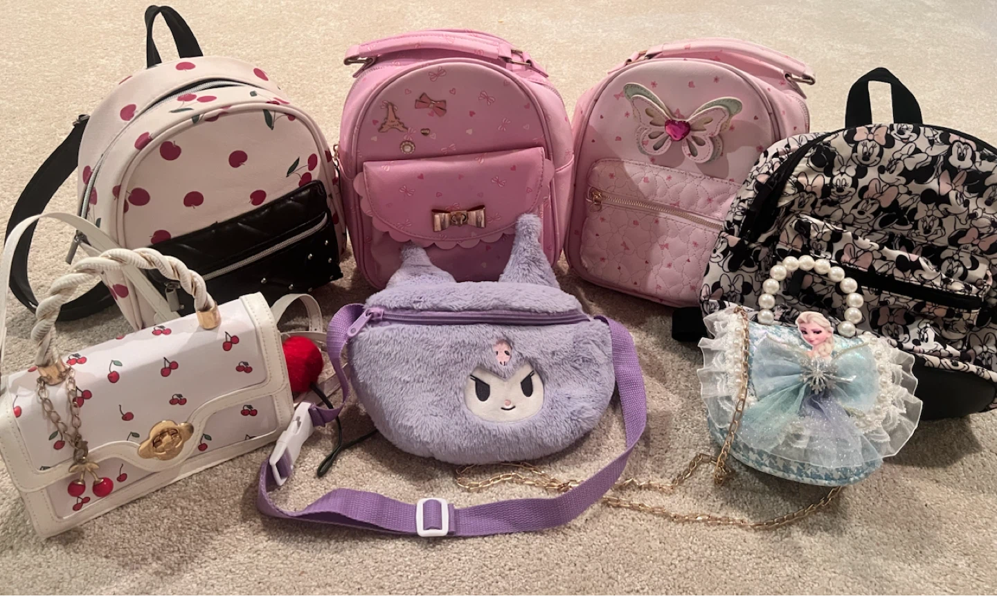 Assorted Children's Backpacks and Purses