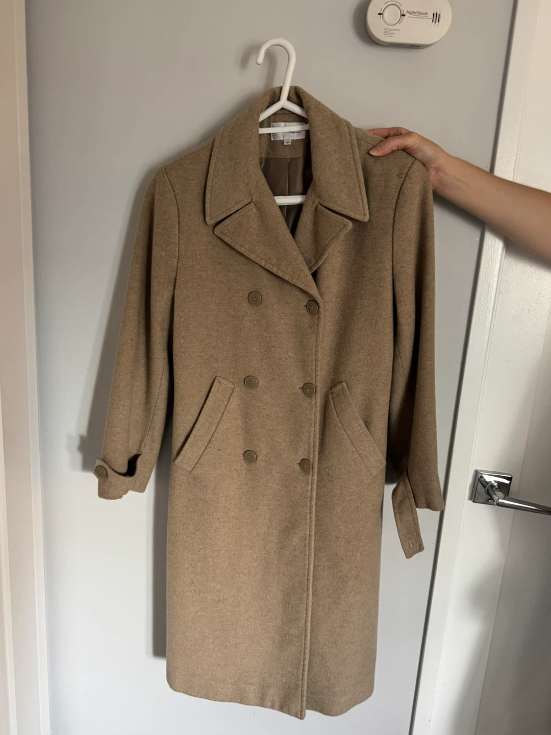 Fall Wool Blend Beige Pea Coat