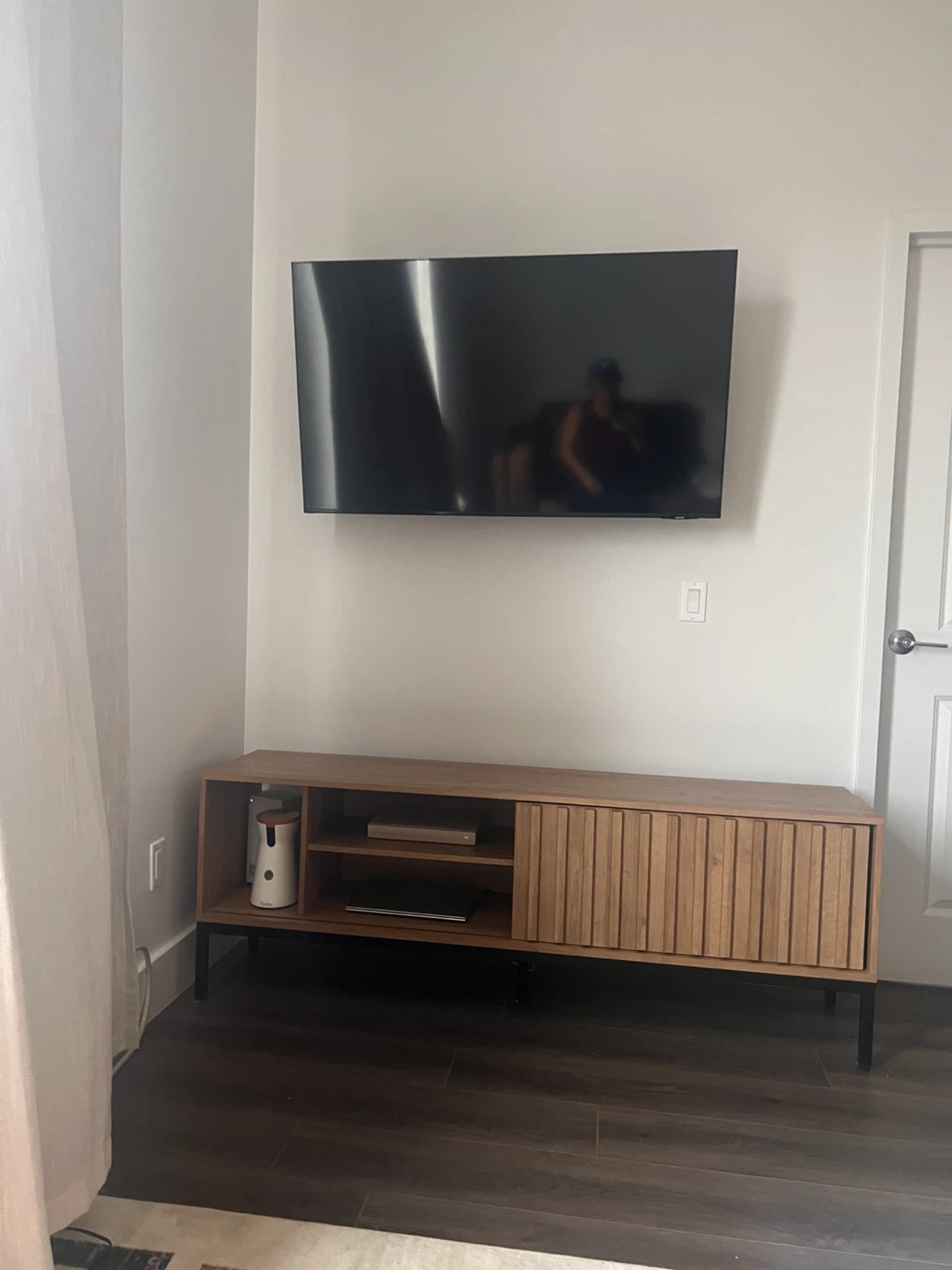 Modern Wood Media Console