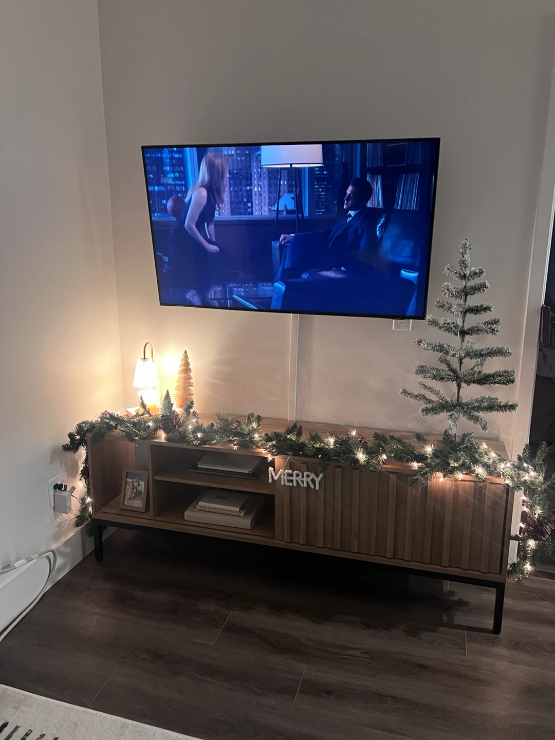 Modern Wood Media Console - photo 2