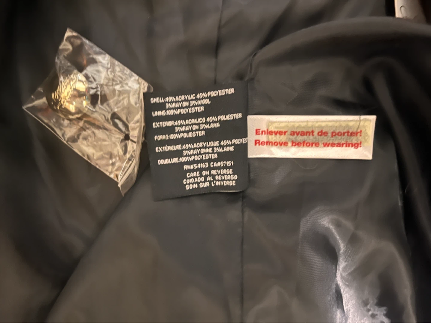 NEW Jessica Simpson black coat size M - photo 5