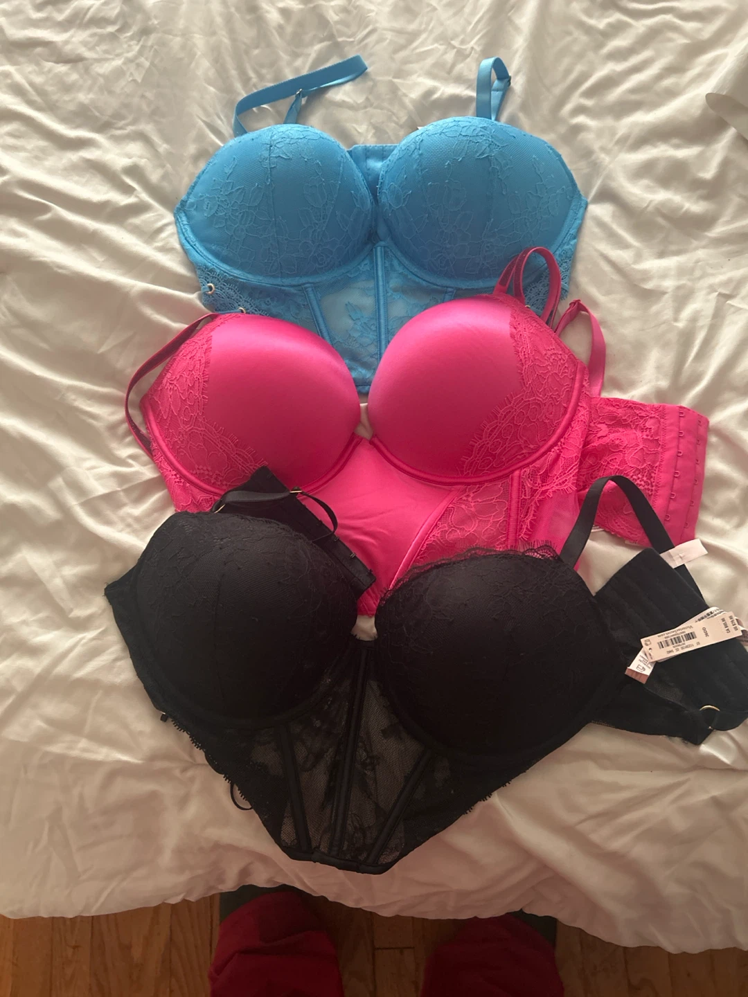 3 Victoria's Secret Lace Bustier Bras