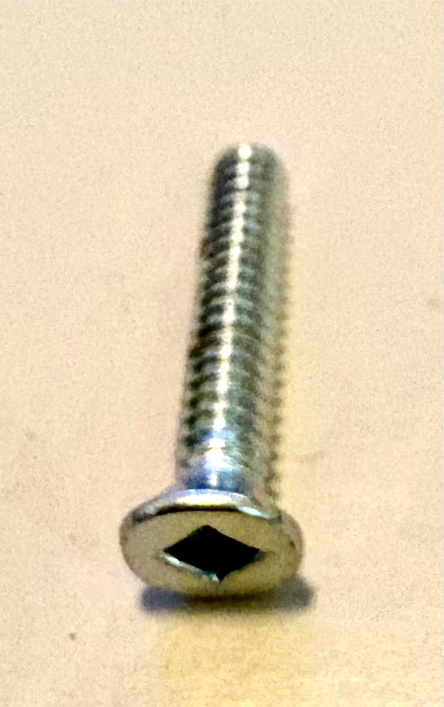 #6 x 3/4 zinc machine screws square drive