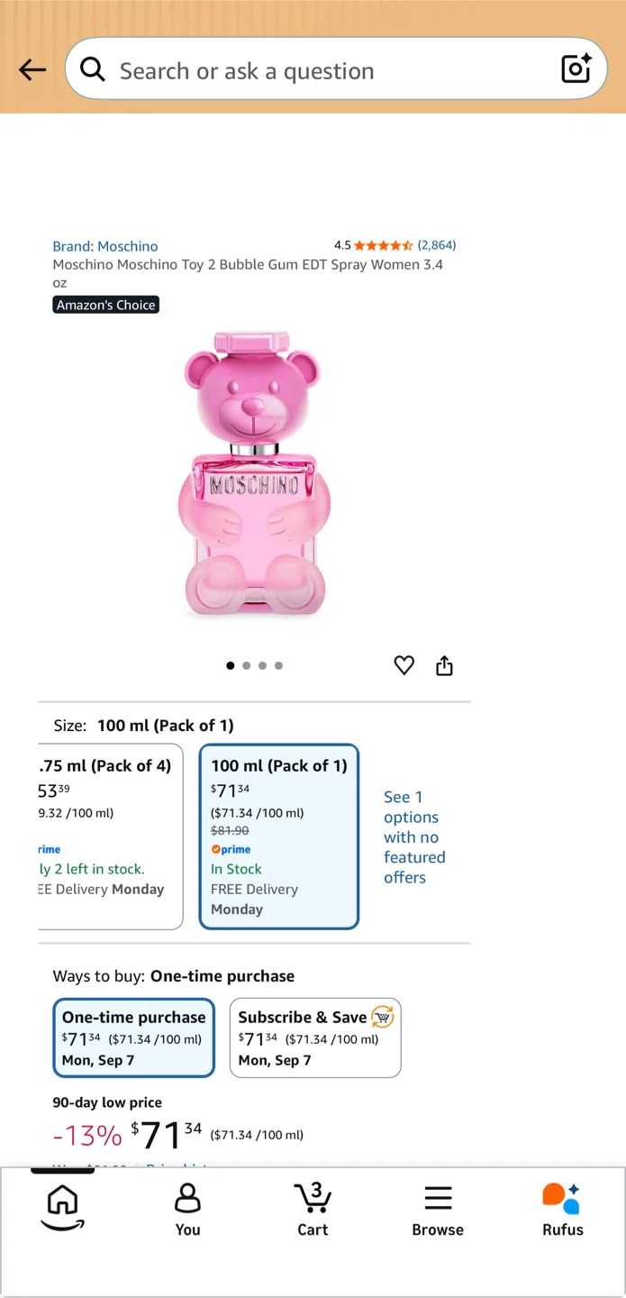 Moschino Toy 2 Bubble Gum EDT Spray 100ml - photo 4