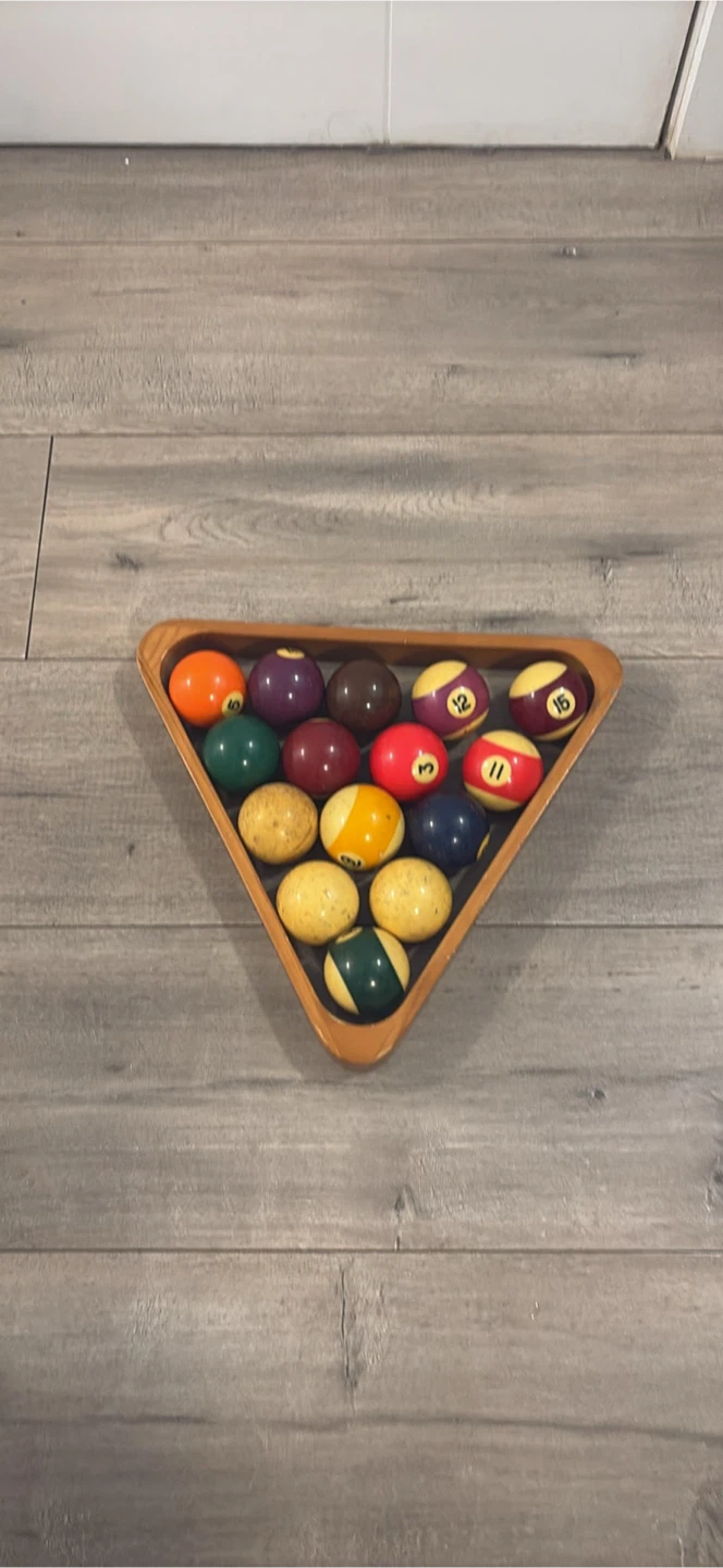 Large collection of assorted billiard balls with tray - photo 5