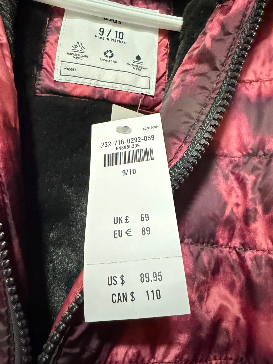 Abercrombie Kids Puffer Jacket Size 9/10 - photo 3