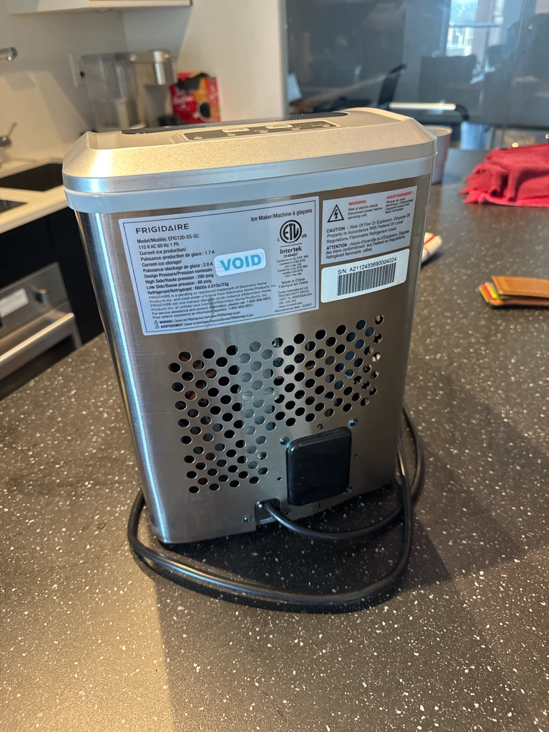 Frigidaire Stainless Steel Countertop Ice Maker - photo 4
