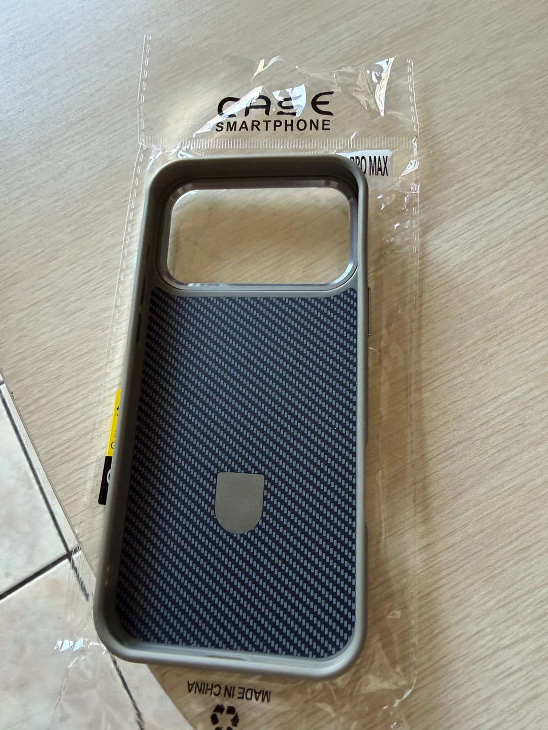 iPhone Pro Max Carbon Fibre Case with Kickstand