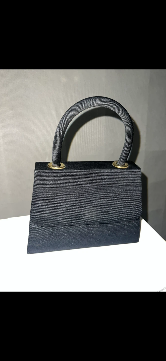 Black Structured Handbag
