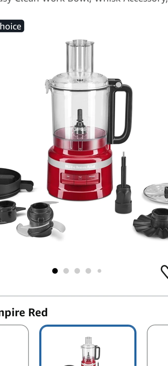 KitchenAid Food Processor Empire Red - photo 3