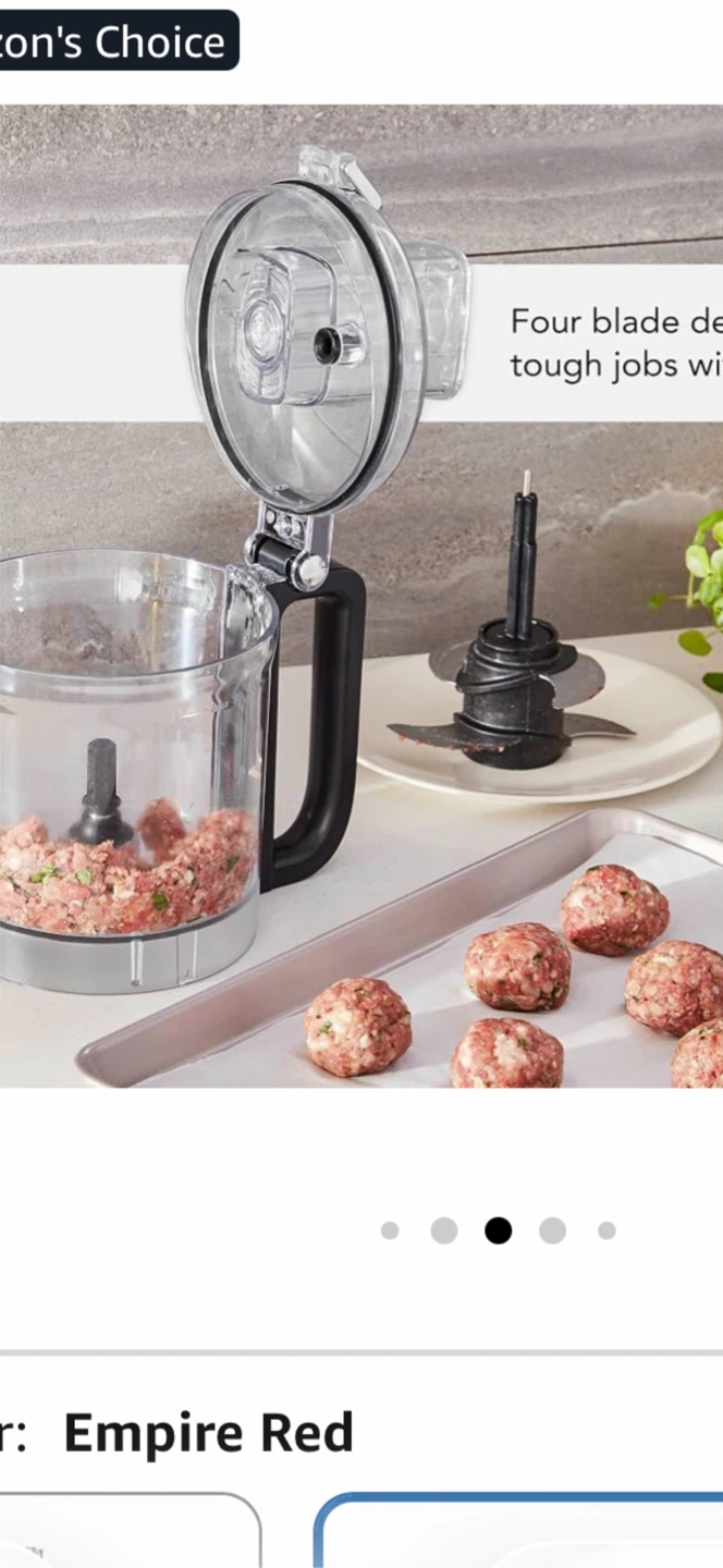 KitchenAid Food Processor Empire Red - photo 4
