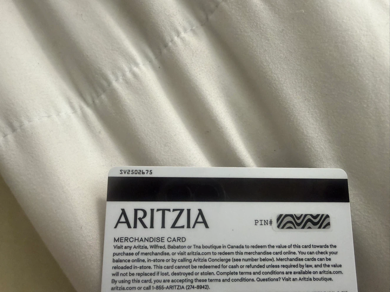 Aritzia GIft Card - $300 Balance - photo 2
