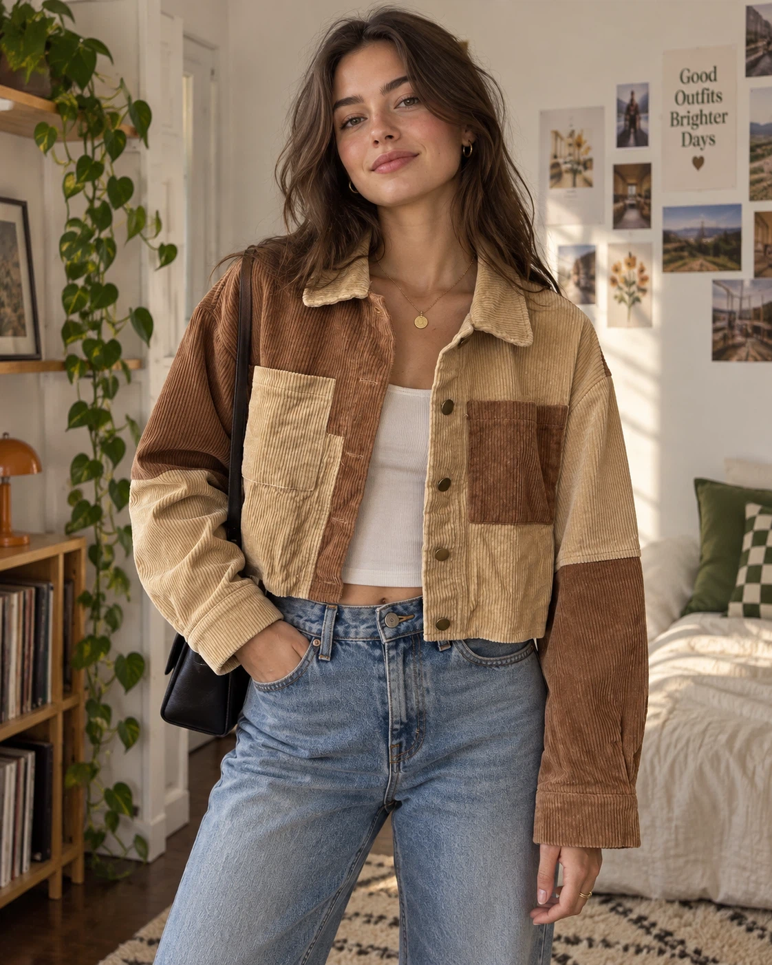 Patchwork Corduroy Jacket
