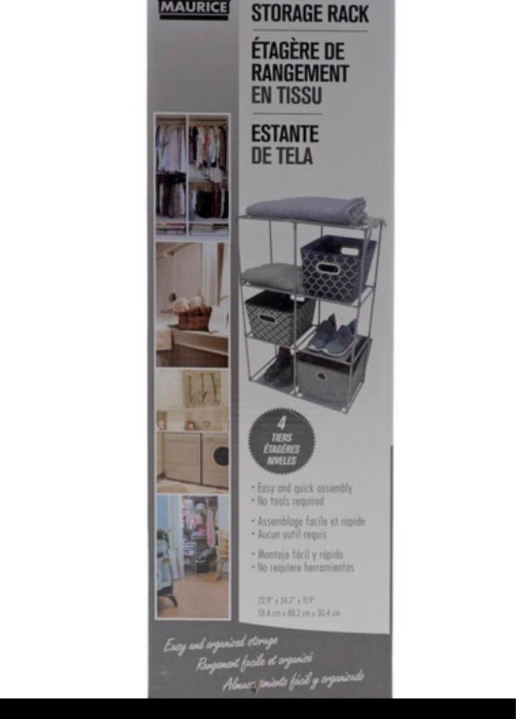 Maurice 4-Tier Storage Rack