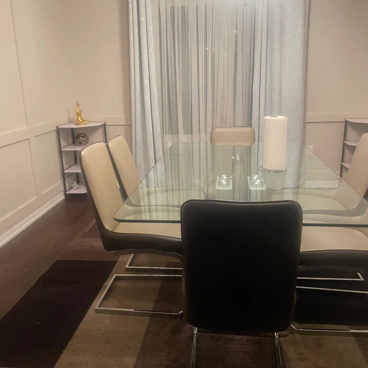 Glass Dining Table with 6 Chairs - photo 2