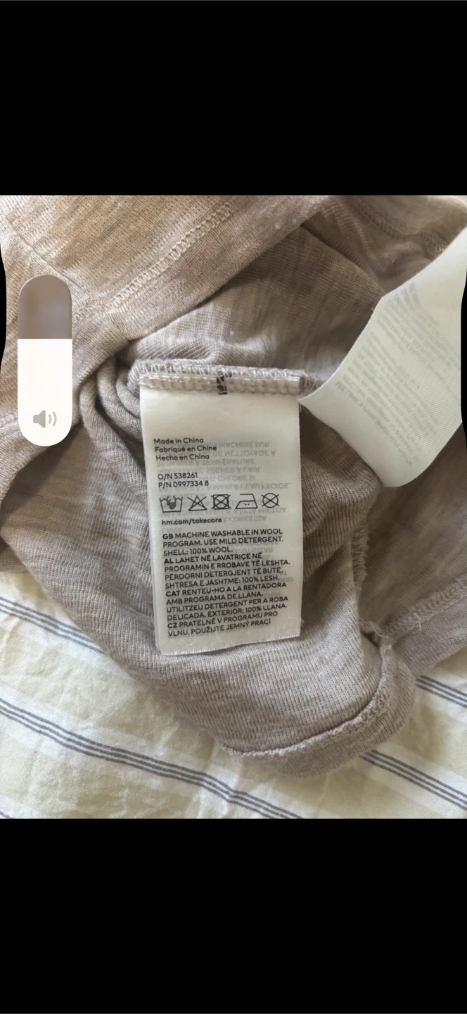 H&M Wool base layer, size 2-3Y - photo 3