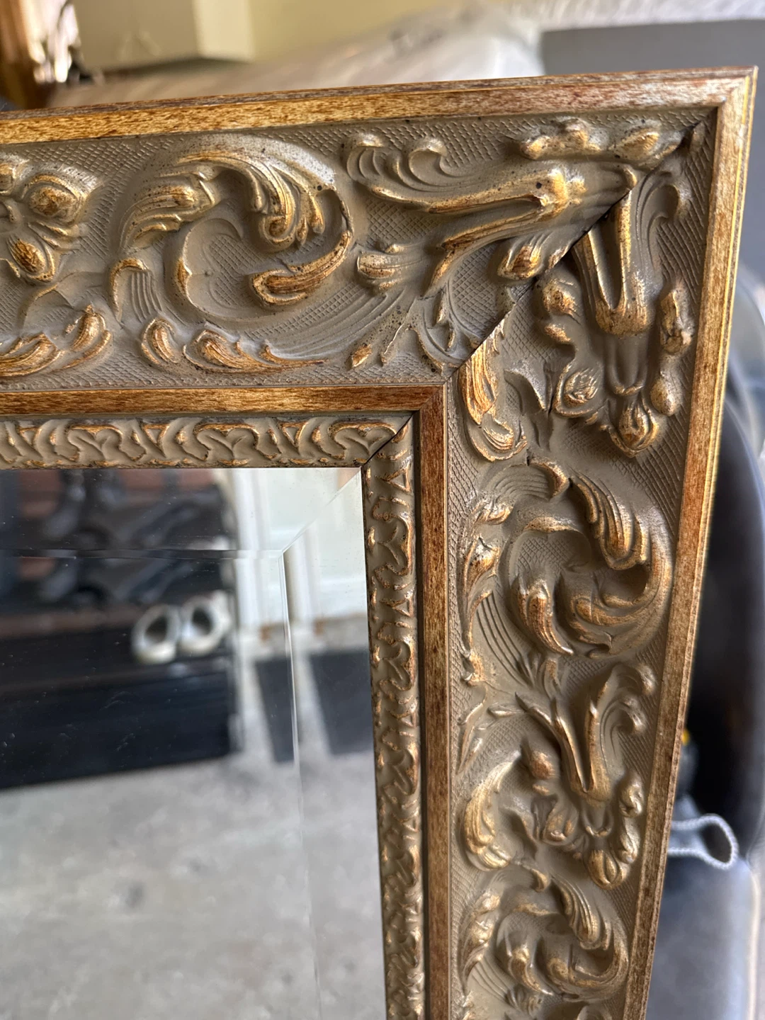 Ornate Gold Framed Wall Mirror - photo 3