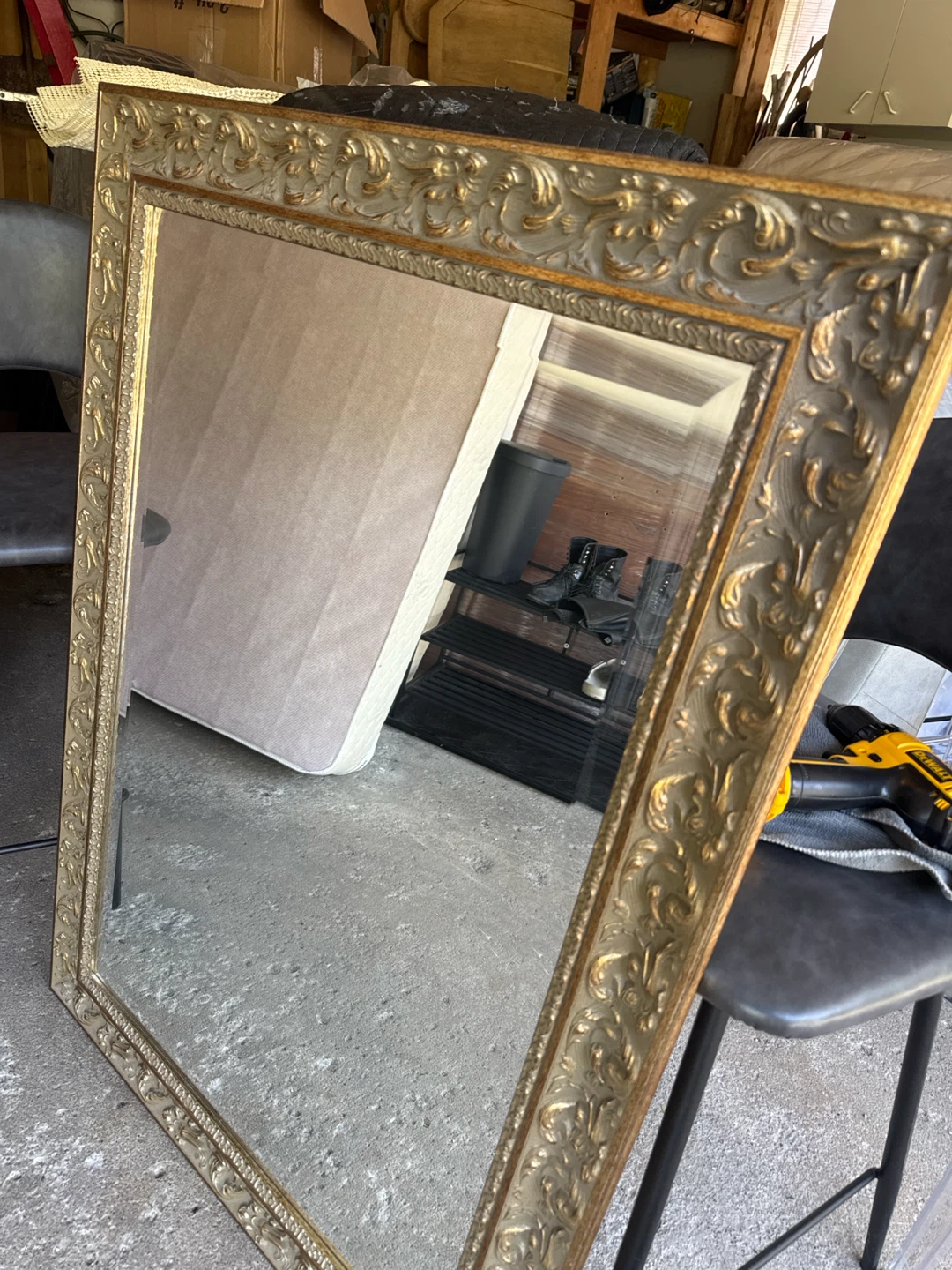 Ornate Gold Framed Wall Mirror - photo 4