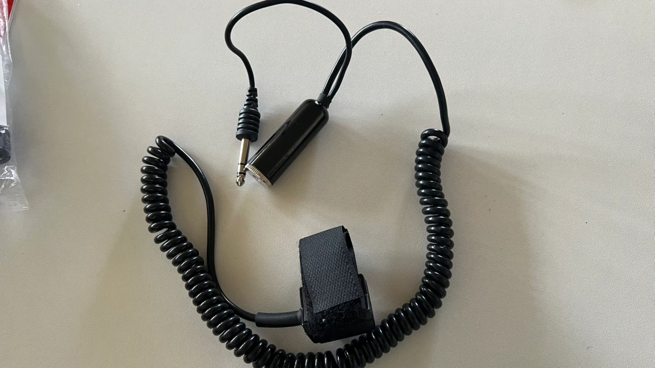 Coiled Cable Adapter with Velcro Strap