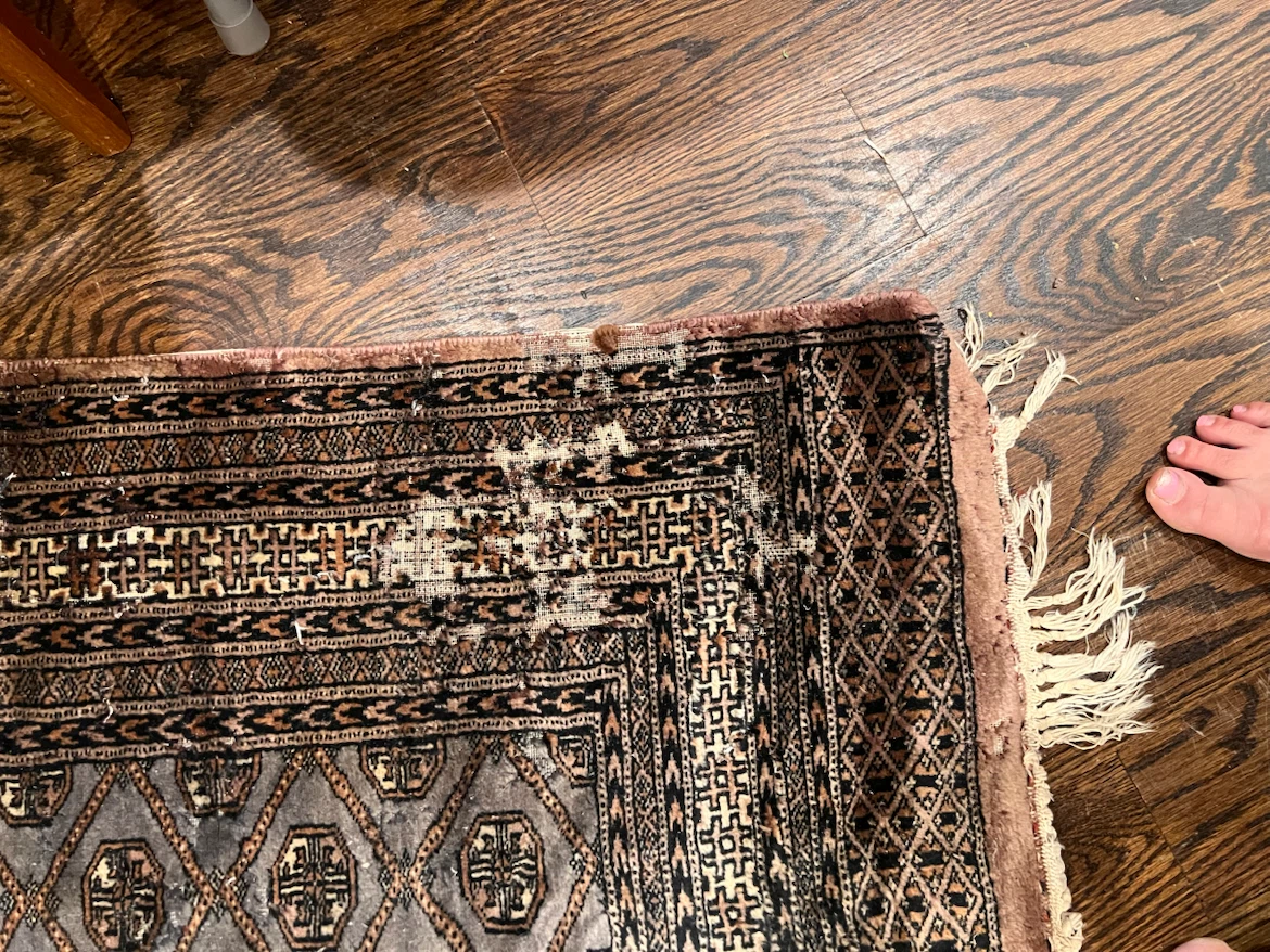 #5 Vintage Silk Persian-Style Area Rug - photo 2