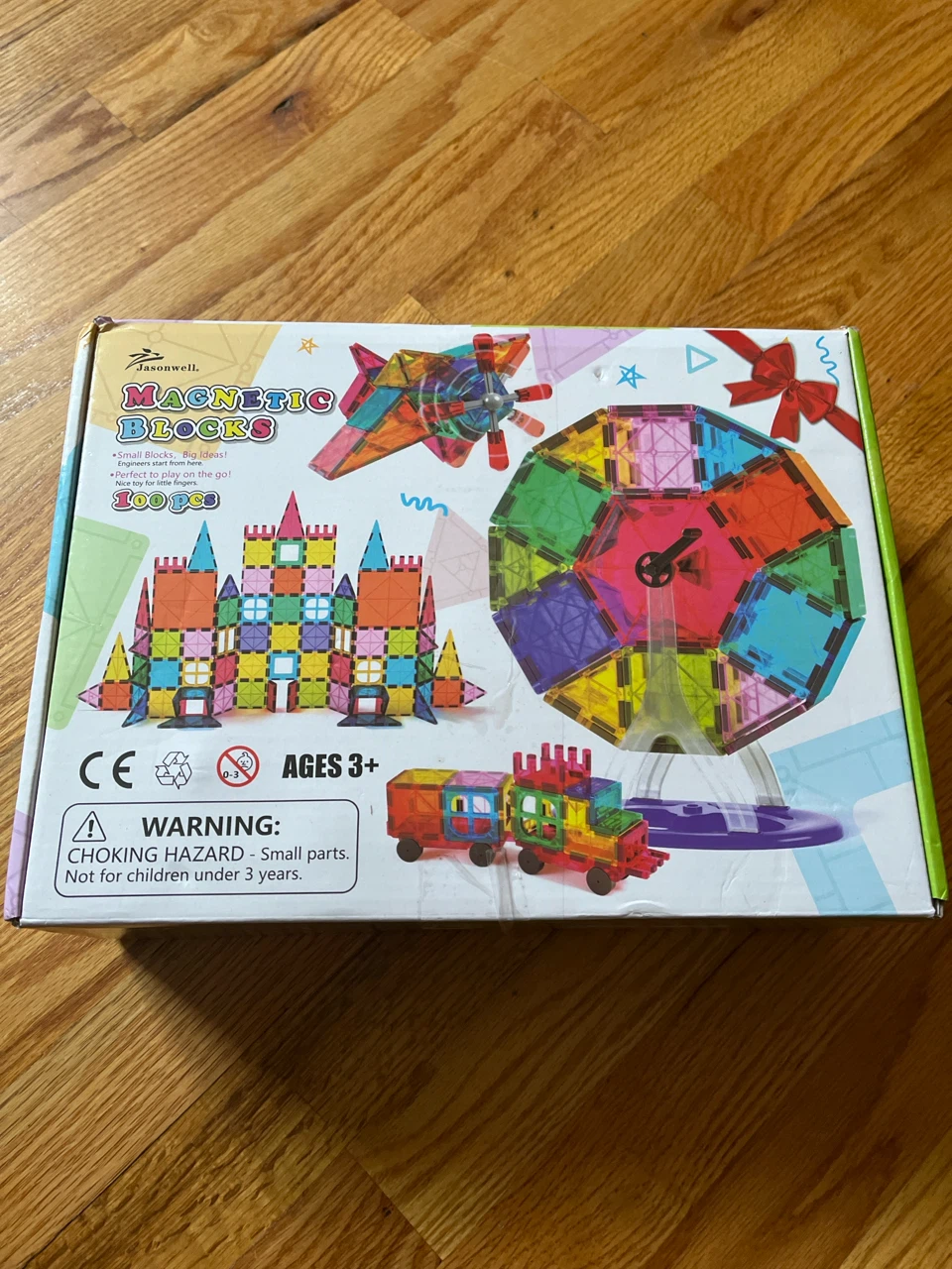 Jasonwell 100 Piece Magnetic Blocks Set