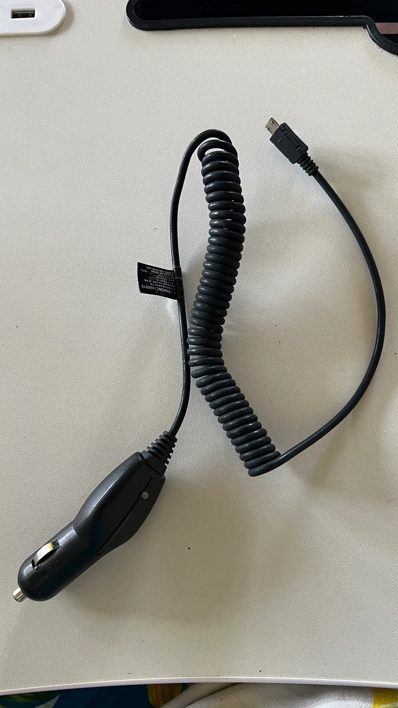 Black Micro-USB Vehicle Power Adapter