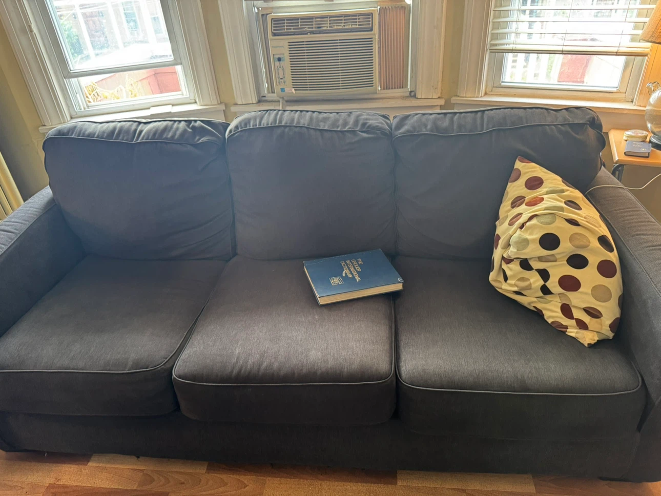 Dark Gray Three-Seater Sofa