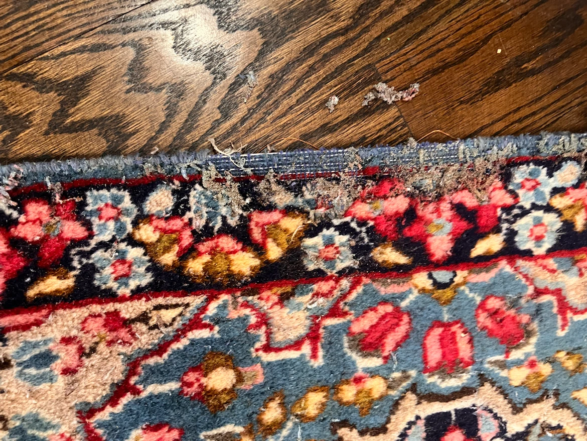 #2 Vintage Wool Floral Persian-Style Rug - photo 2