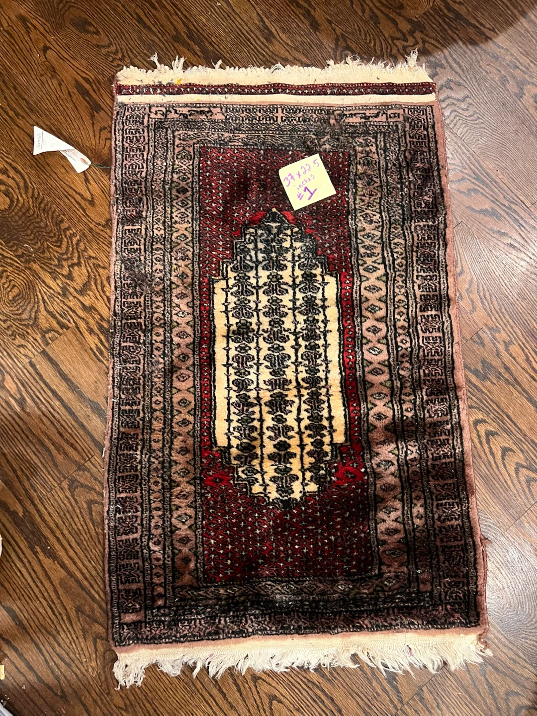 #1 vintage Silk Prayer Rug
