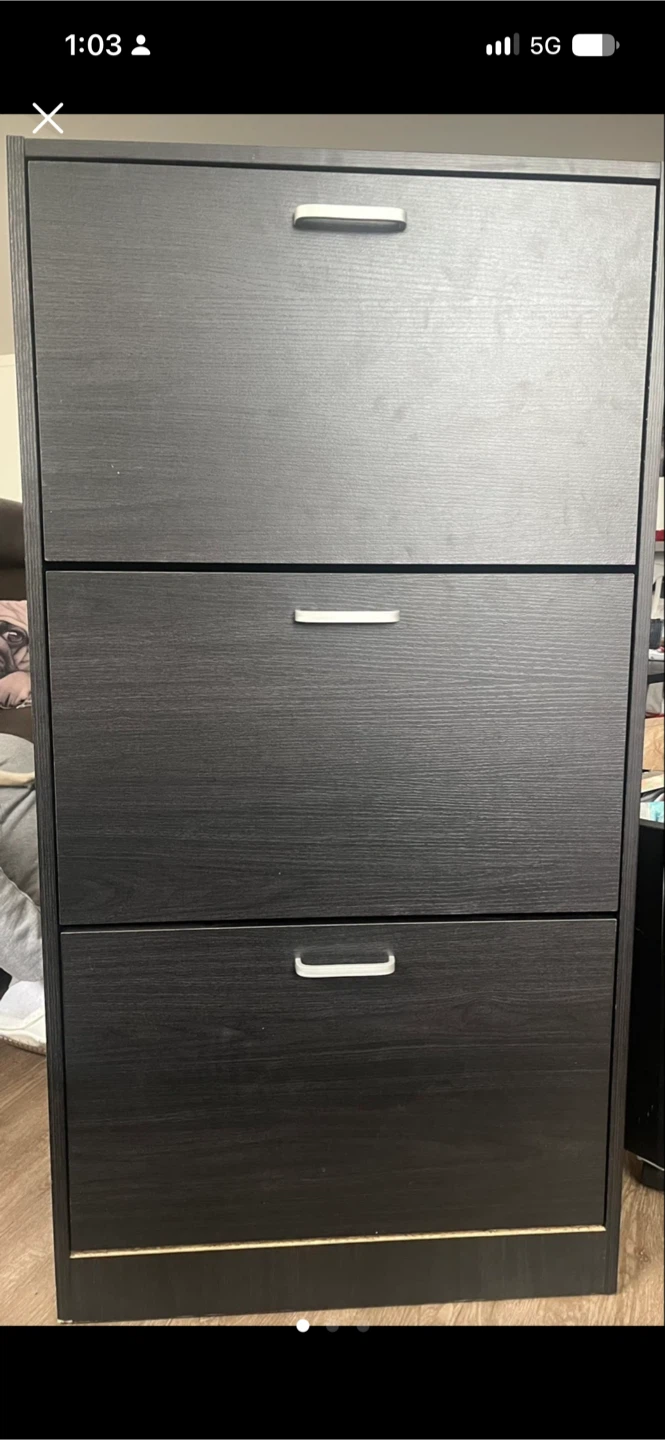 3-Drawer Shoe Cabinet