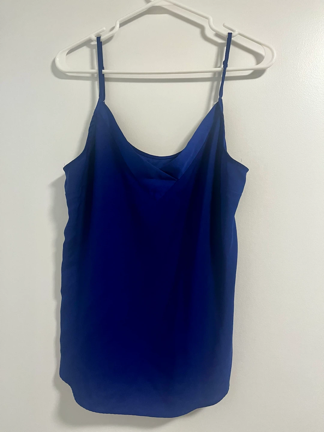 Blue Sleeveless Top with adjustable straps